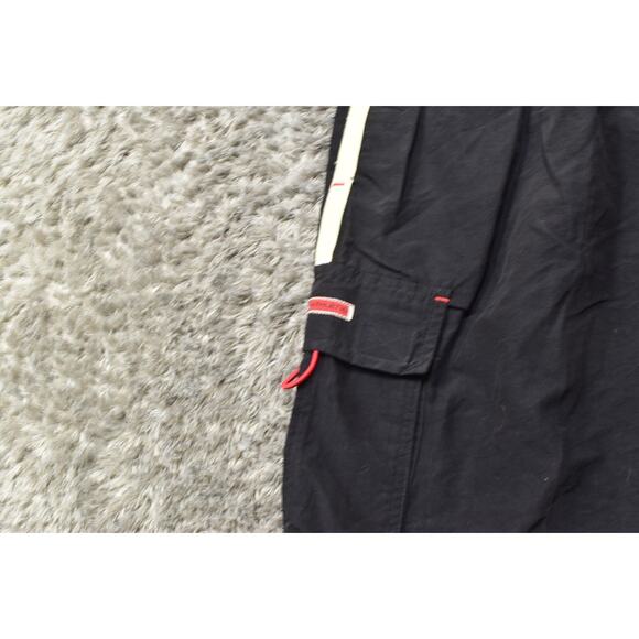 Spalding Athletic Men's XL Black Swim Trunks Polyester Solid Drawstring VTG - Picture 6 of 7